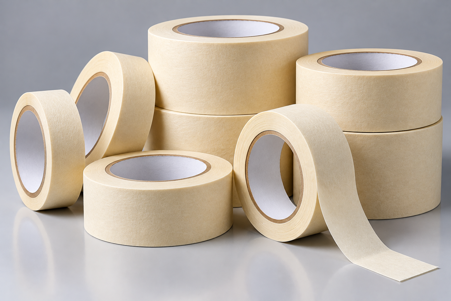 Beige masking tape for electrical insulation