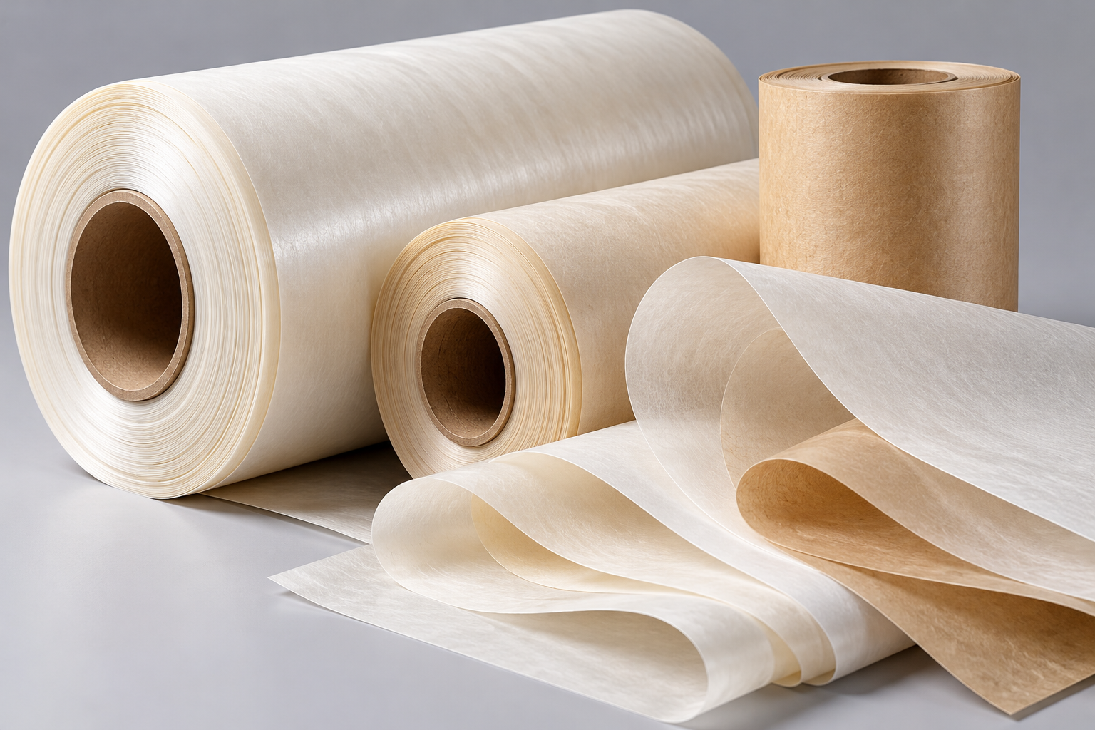 Flexible electrical insulation paper — rolls and sheets